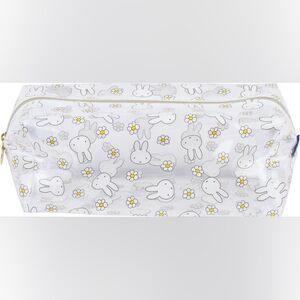 Miffy + Diaso Clear White Floral Cosmetic Pouch BRAND NEW with Tag
